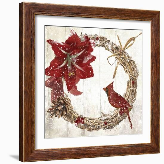 Cardinal Christmas II-Color Bakery-Framed Giclee Print