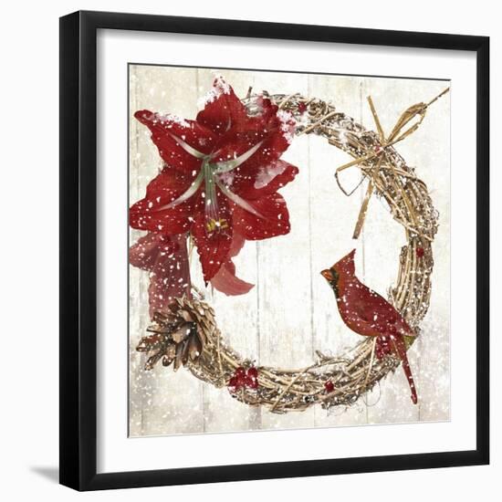 Cardinal Christmas II-Color Bakery-Framed Giclee Print