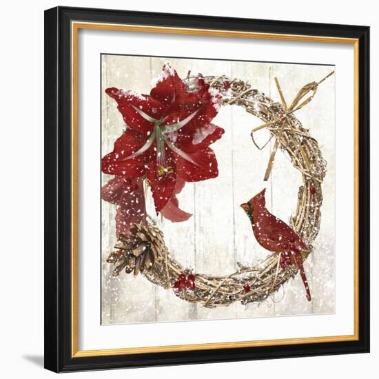 Cardinal Christmas II-Color Bakery-Framed Giclee Print