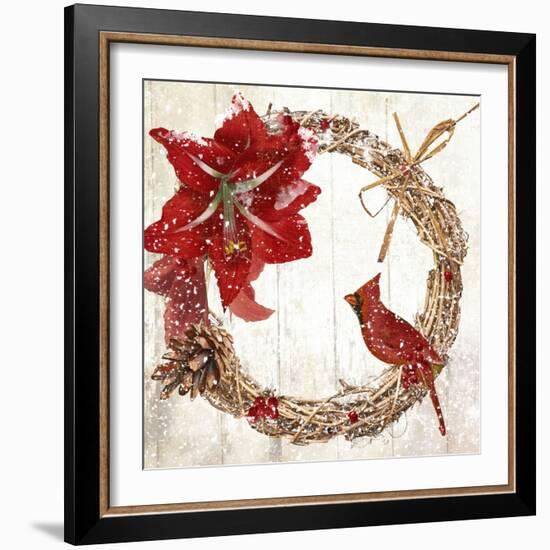Cardinal Christmas II-null-Framed Giclee Print