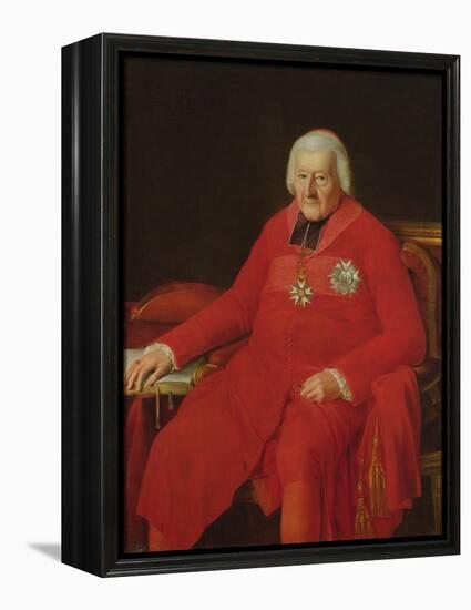 Cardinal Jean-Baptiste De Belloy-Morangle (1709-1808) (Oil on Canvas)-Laurent Dabos-Framed Premier Image Canvas