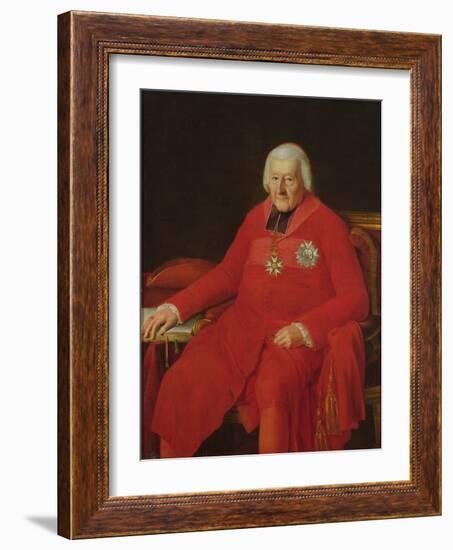 Cardinal Jean-Baptiste De Belloy-Morangle (1709-1808) (Oil on Canvas)-Laurent Dabos-Framed Giclee Print