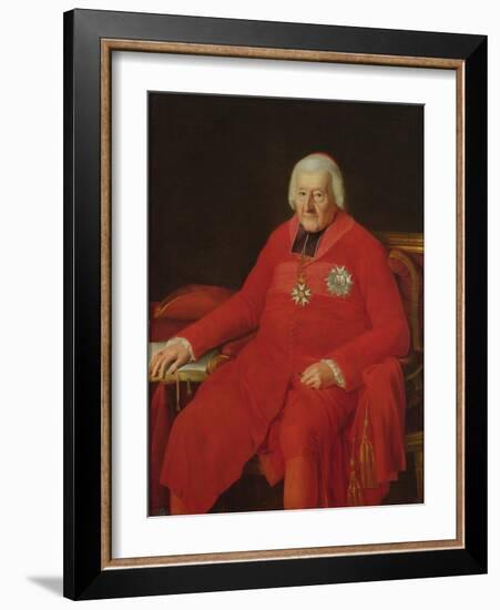 Cardinal Jean-Baptiste De Belloy-Morangle (1709-1808) (Oil on Canvas)-Laurent Dabos-Framed Giclee Print