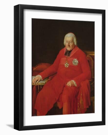 Cardinal Jean-Baptiste De Belloy-Morangle (1709-1808) (Oil on Canvas)-Laurent Dabos-Framed Giclee Print