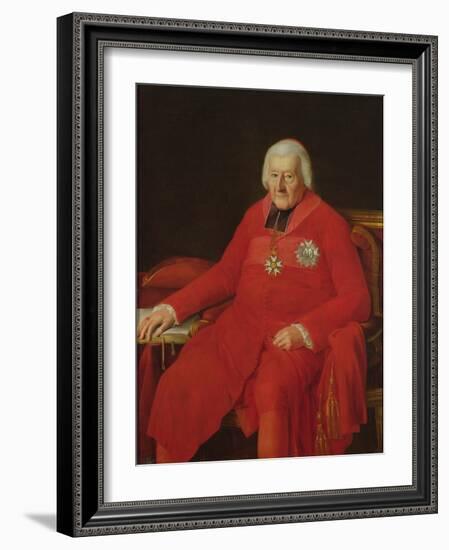 Cardinal Jean-Baptiste De Belloy-Morangle (1709-1808) (Oil on Canvas)-Laurent Dabos-Framed Giclee Print