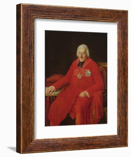 Cardinal Jean-Baptiste De Belloy-Morangle (1709-1808) (Oil on Canvas)-Laurent Dabos-Framed Giclee Print