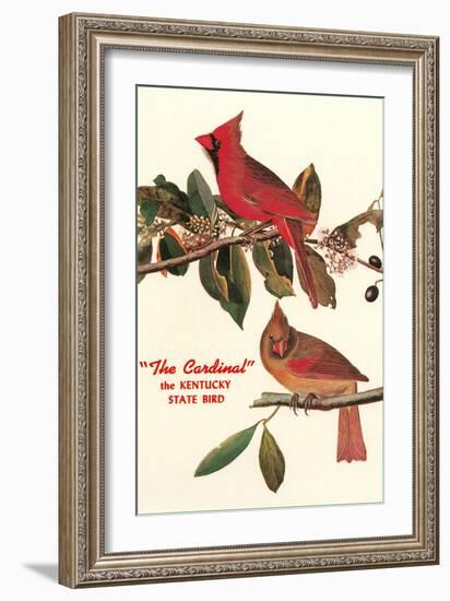 Cardinal, Kentucky's State Bird-null-Framed Art Print