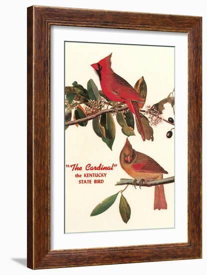 Cardinal, Kentucky's State Bird-null-Framed Art Print