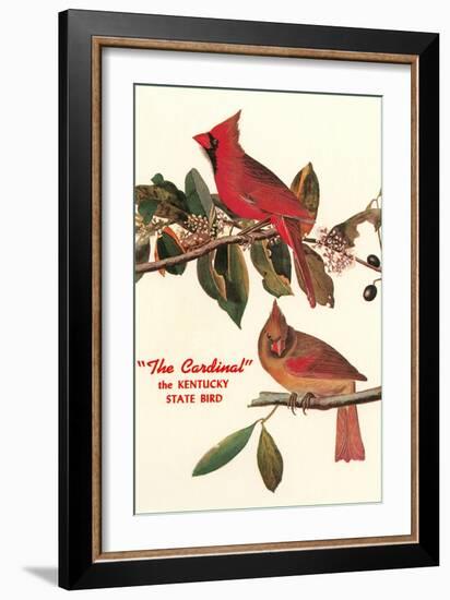 Cardinal, Kentucky's State Bird-null-Framed Art Print