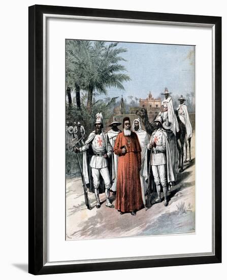 Cardinal Lavigerie, Founder of the Anti-Slavery Society, 1891-null-Framed Giclee Print