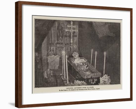 Cardinal Lavigerie Lying in State-null-Framed Giclee Print