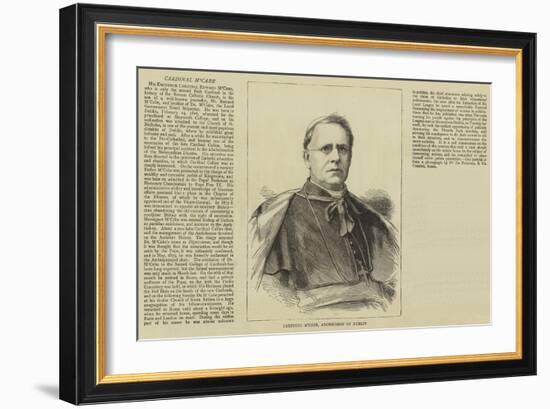 Cardinal M'Cabe, Archbishop of Dublin-null-Framed Giclee Print