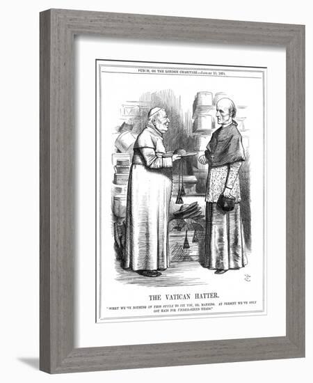 Cardinal Manning and Pope-John Tenniel-Framed Art Print