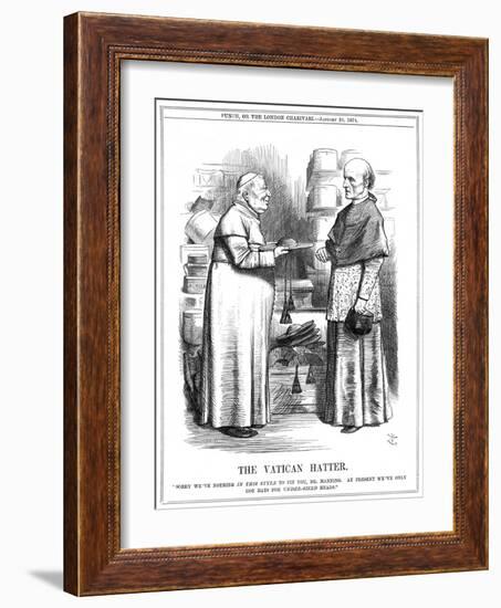 Cardinal Manning and Pope-John Tenniel-Framed Art Print