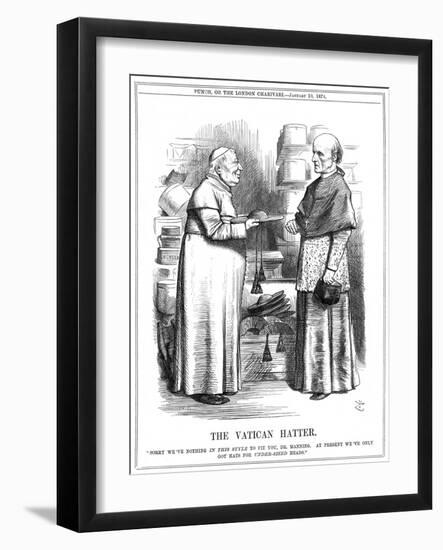 Cardinal Manning and Pope-John Tenniel-Framed Art Print