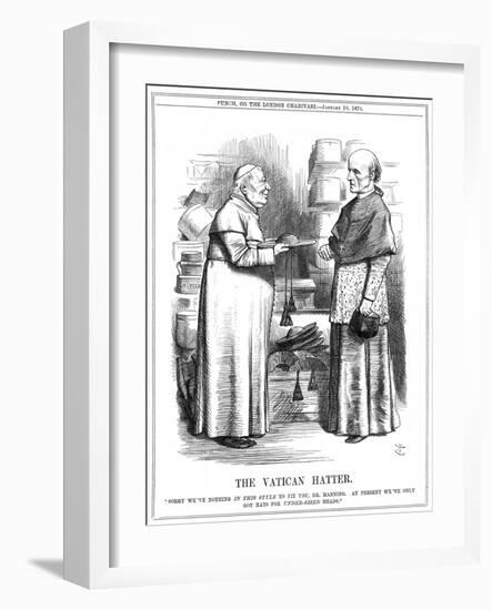 Cardinal Manning and Pope-John Tenniel-Framed Art Print