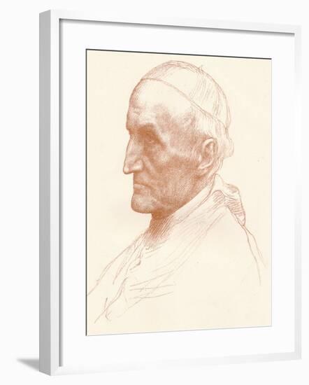 Cardinal Manning, C1857-1903-Alphonse Legros-Framed Giclee Print