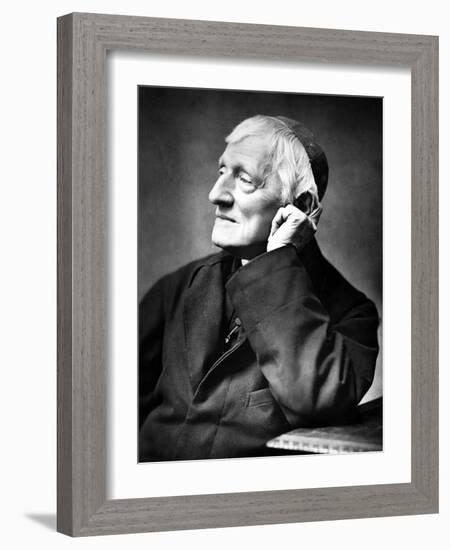 Cardinal Newman, 1887-Herbert Rose Barraud-Framed Photographic Print