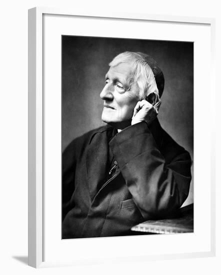 Cardinal Newman, 1887-Herbert Rose Barraud-Framed Photographic Print