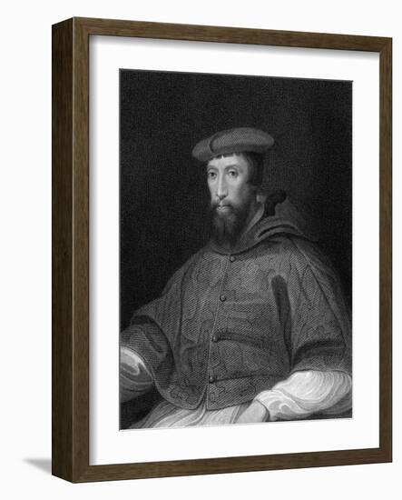 Cardinal Reginald Pole (1500-155), Archbishop of Canterbury, 1824-W Holl-Framed Giclee Print