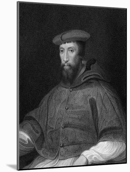 Cardinal Reginald Pole (1500-155), Archbishop of Canterbury, 1824-W Holl-Mounted Giclee Print