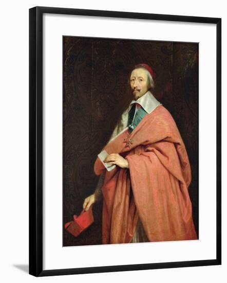 Cardinal Richelieu (1585-1642) C.1639-Philippe De Champaigne-Framed Giclee Print