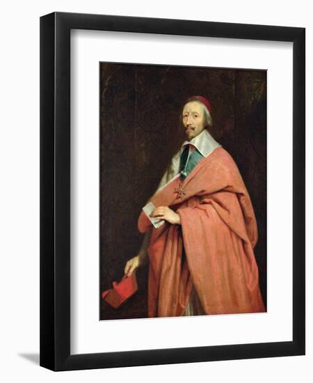 Cardinal Richelieu (1585-1642) C.1639-Philippe De Champaigne-Framed Giclee Print