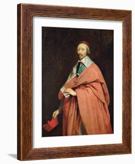 Cardinal Richelieu (1585-1642) C.1639-Philippe De Champaigne-Framed Giclee Print
