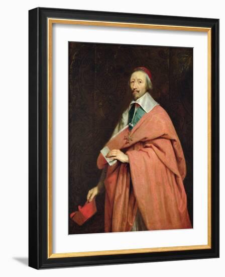 Cardinal Richelieu (1585-1642) C.1639-Philippe De Champaigne-Framed Giclee Print