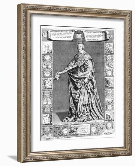 Cardinal Richelieu, C1637-Philippe De Champaigne-Framed Giclee Print