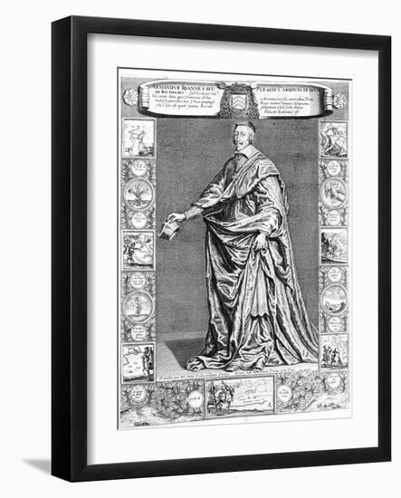 Cardinal Richelieu, C1637-Philippe De Champaigne-Framed Giclee Print