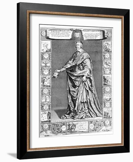 Cardinal Richelieu, C1637-Philippe De Champaigne-Framed Giclee Print
