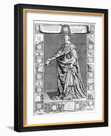 Cardinal Richelieu, C1637-Philippe De Champaigne-Framed Giclee Print