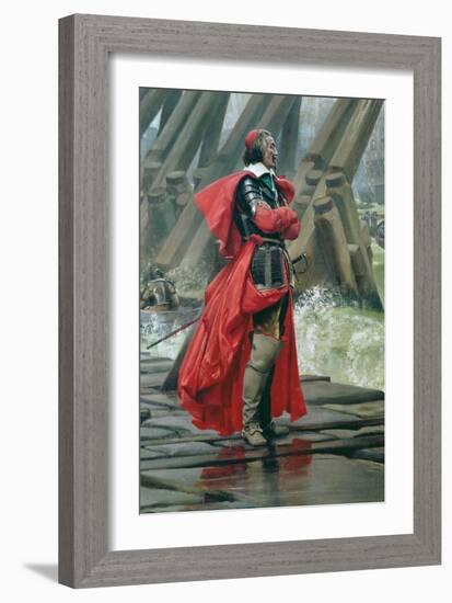 Cardinal Richelieu on the Sea Wall at La Rochelle, 1881-Henri-Paul Motte-Framed Giclee Print