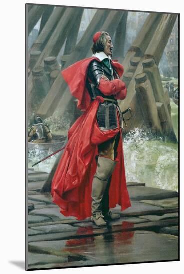 Cardinal Richelieu on the Sea Wall at La Rochelle, 1881-Henri-Paul Motte-Mounted Giclee Print