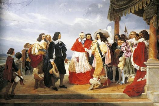 Cardinal Richelieu Presenting Poussin to Louis XIII in 1640' Giclee Print |  Art.com