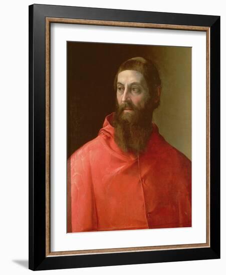 Cardinal Rudolfo Pio, Bishop of Faenza (C.1500-64), 1528-Francesco De Rossi Salviati Cecchino-Framed Giclee Print