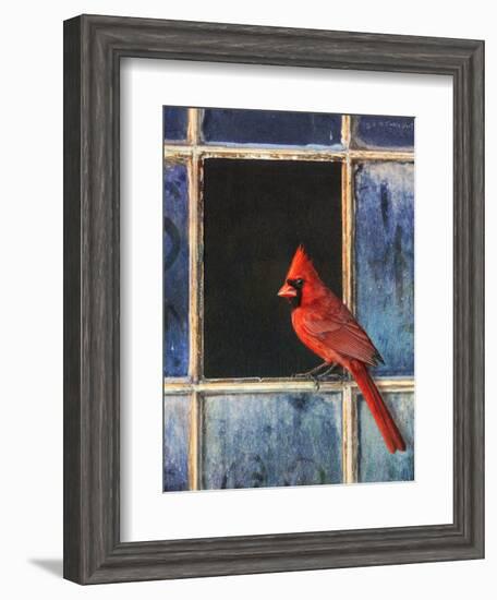 Cardinal Window-Chris Vest-Framed Art Print