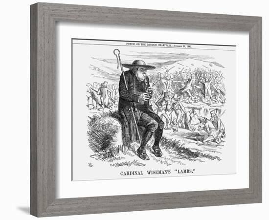 Cardinal Wiseman's Lambs, 1862-John Tenniel-Framed Giclee Print