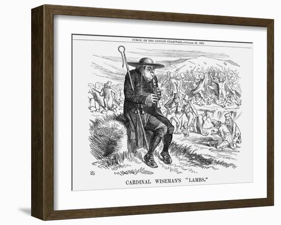 Cardinal Wiseman's Lambs, 1862-John Tenniel-Framed Giclee Print