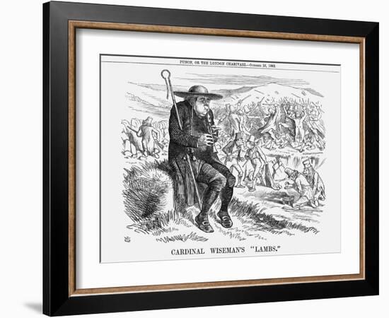 Cardinal Wiseman's Lambs, 1862-John Tenniel-Framed Giclee Print