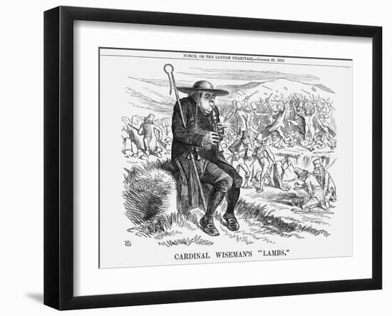 Cardinal Wiseman's Lambs, 1862-John Tenniel-Framed Giclee Print