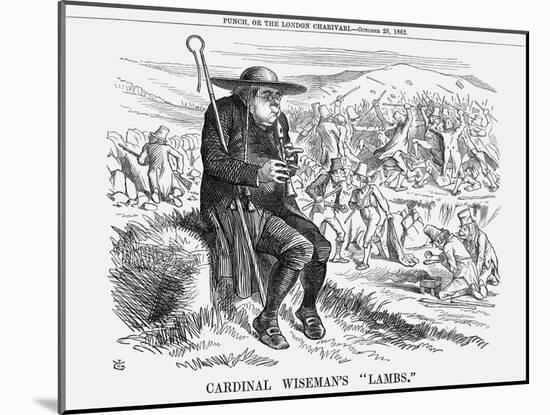Cardinal Wiseman's Lambs, 1862-John Tenniel-Mounted Giclee Print
