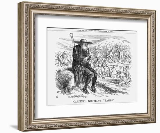 Cardinal Wiseman's Lambs, 1862-John Tenniel-Framed Giclee Print