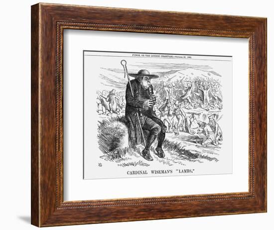 Cardinal Wiseman's Lambs, 1862-John Tenniel-Framed Giclee Print