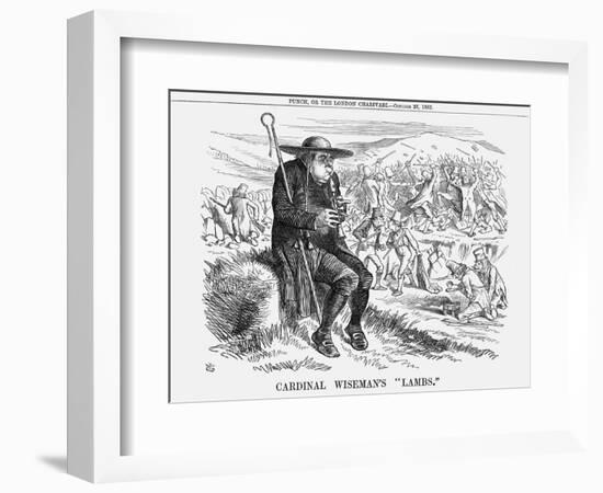 Cardinal Wiseman's Lambs, 1862-John Tenniel-Framed Giclee Print