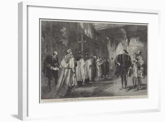 Cardinal Wolsey and the Duke of Buckingham-Sir John Gilbert-Framed Giclee Print