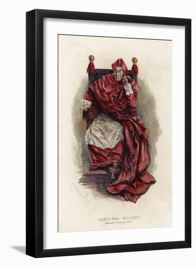 Cardinal Wolsey, from Shakespeare's King Henry VIII-null-Framed Giclee Print