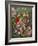 Cardinals with Roses-Sarah Davis-Framed Giclee Print