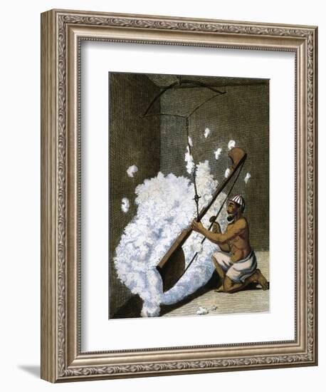 Carding Cotton-null-Framed Giclee Print